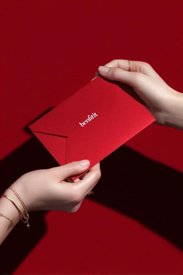 Benefit Red Envelope Luxury Product Photography
