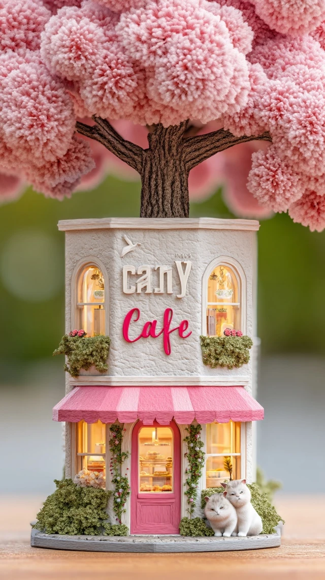 Cherry Blossom Cafe Miniature World