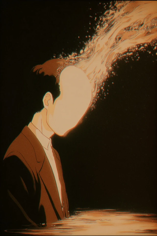Existence Alone Anime Space Scene Contemplation