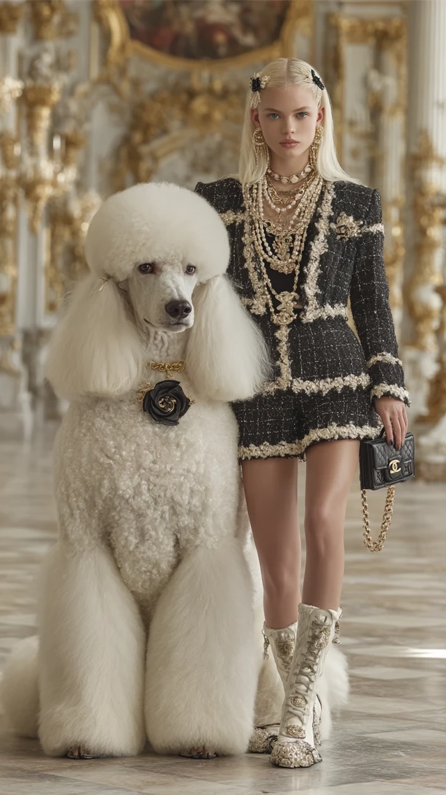 Chanel Poodle Luxury Fashion Editorial