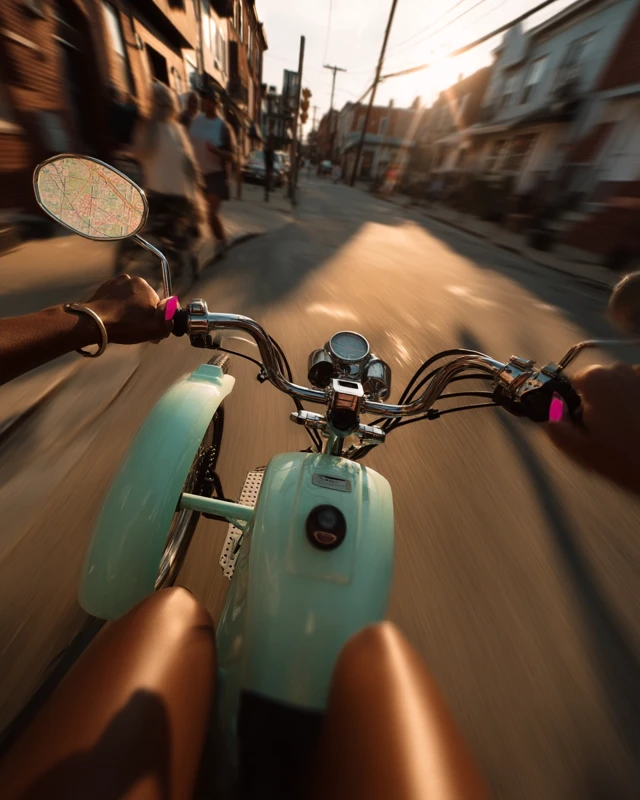 Philadelphia Tricycle Ride First Person POV Travel Photography
