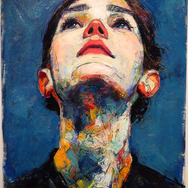 Woman Portrait Oil Painting by Andrew Salgado