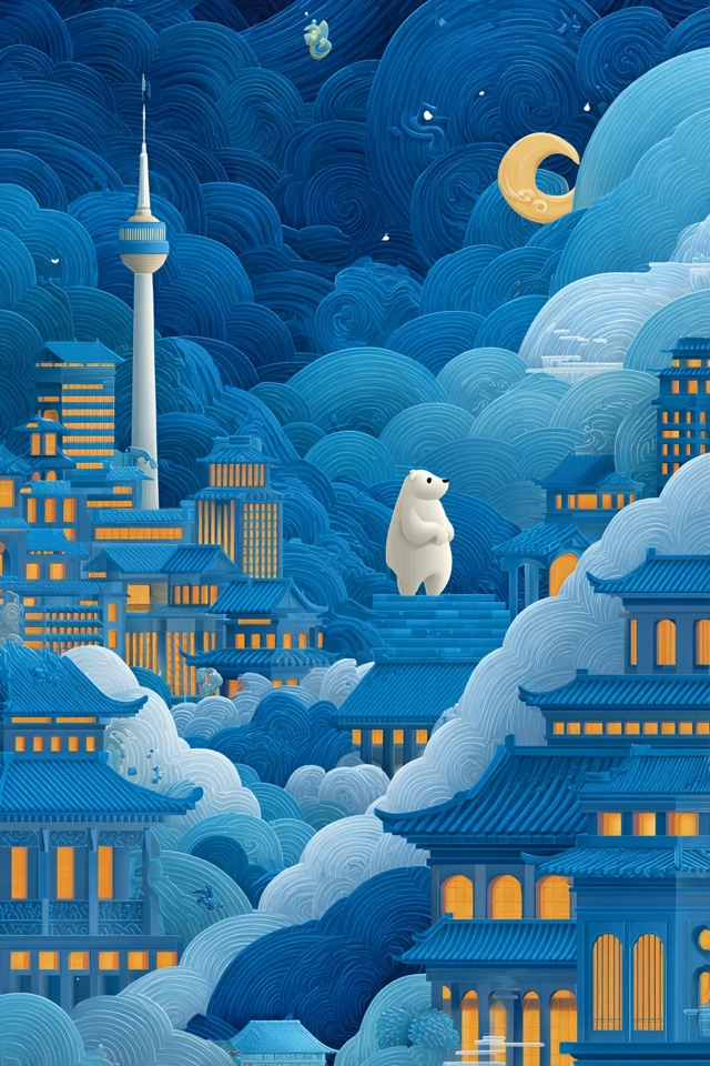 Chengdu Cityscape Art Modern Landmarks