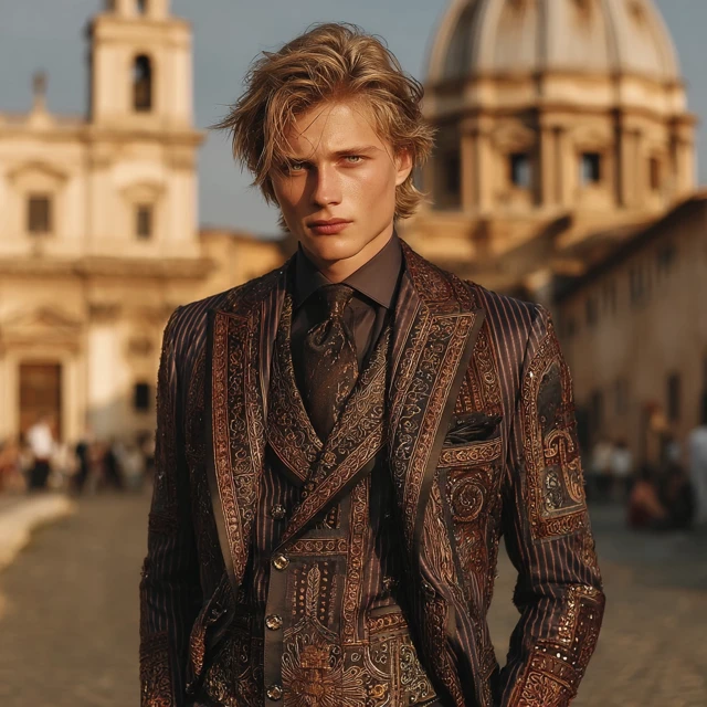 Versace Summer Collection Portrait in Rome