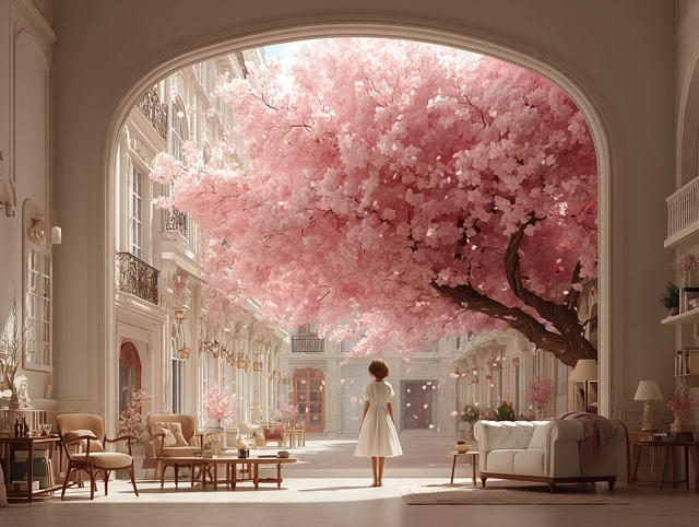 Cherry Blossom Girl Wallpaper Photoshoot
