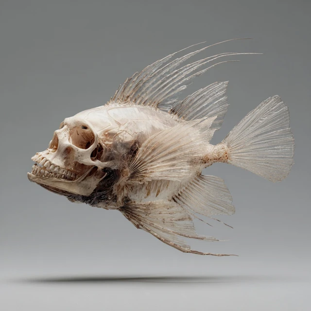 Fish Skull Surreal Creature