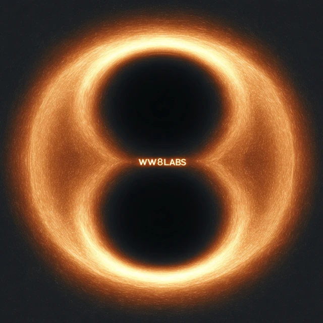 Cosmic Black Hole Infinity WW8LABS Logo Design