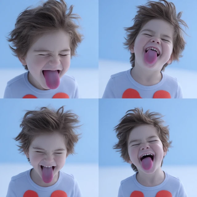Cute Boy Making Funny Faces to Make You Laugh