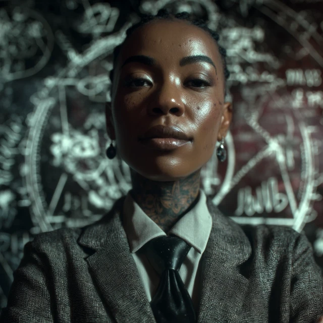Black Woman in Business Magical Portrait 4K