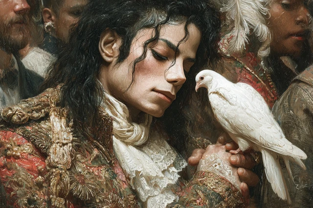Michael Jackson Kingly Dove Soft Art