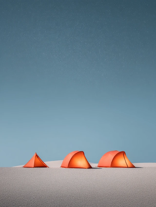 Desert Camping Under the Stars Night Photography