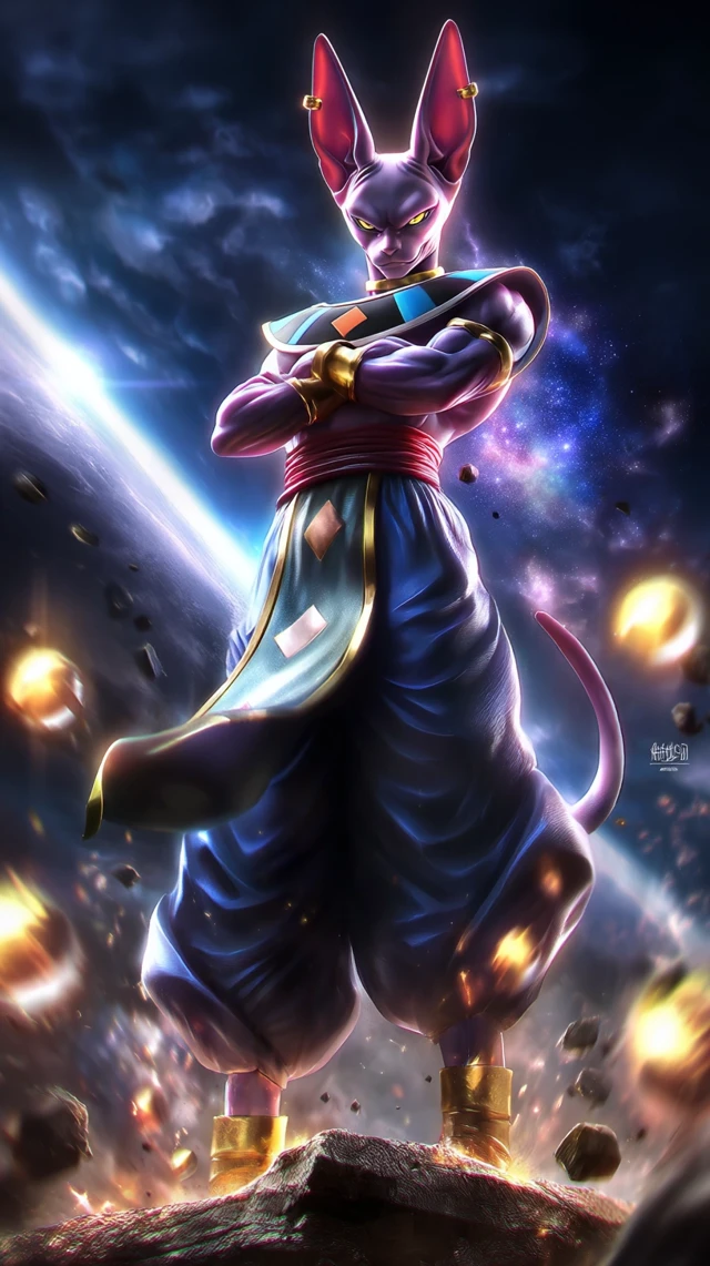 Beerus God of Destruction Anime Art