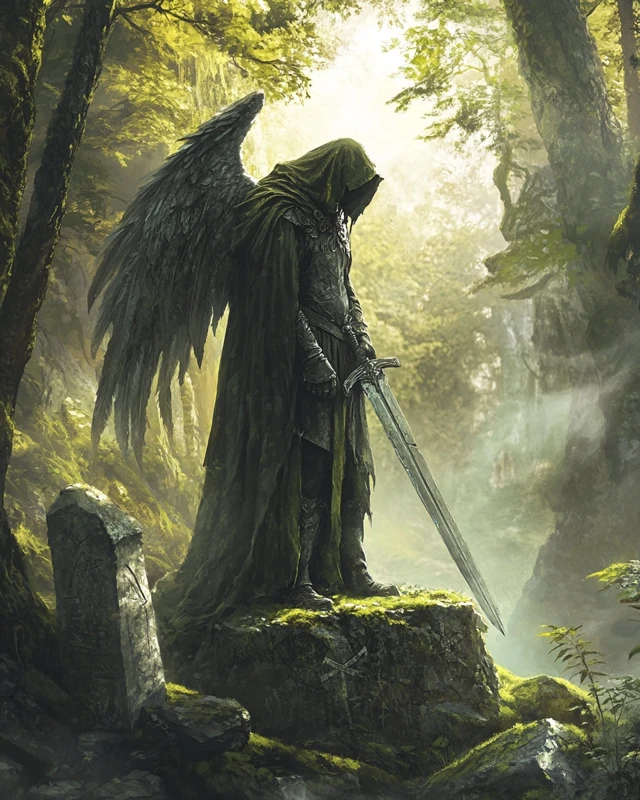 Winged Sentinel in the Forest