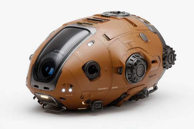Martian Sensor Pod Futuristic Space Exploration