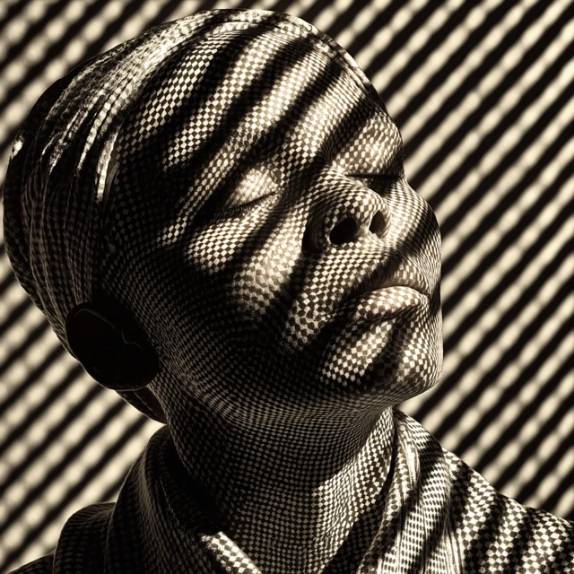 Black Female Optical Illusion Image Inspired by Sugihara
