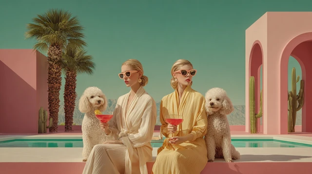 Mid Century Modern Palm Springs Poolside Glamour