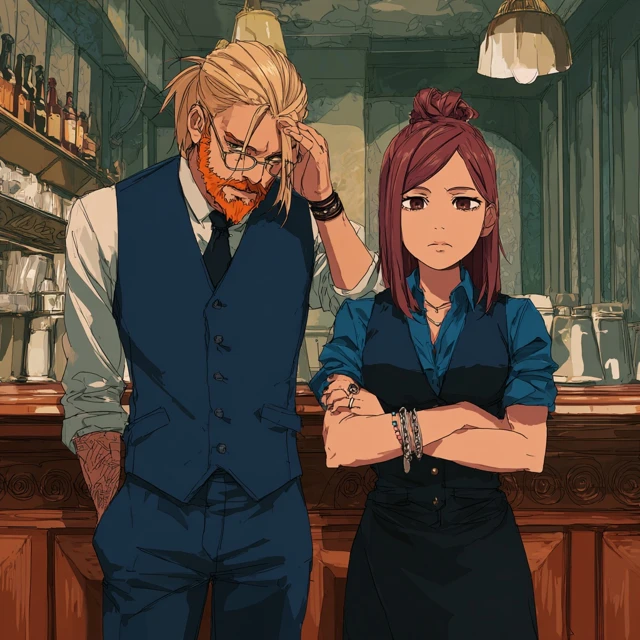 Anime Hotel Receptionist and Bartender