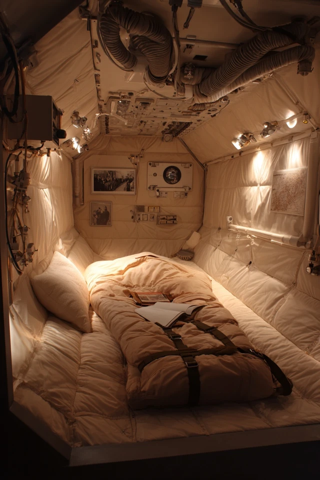 1969 Lunar Orbital Station Sleeping Pod Retro