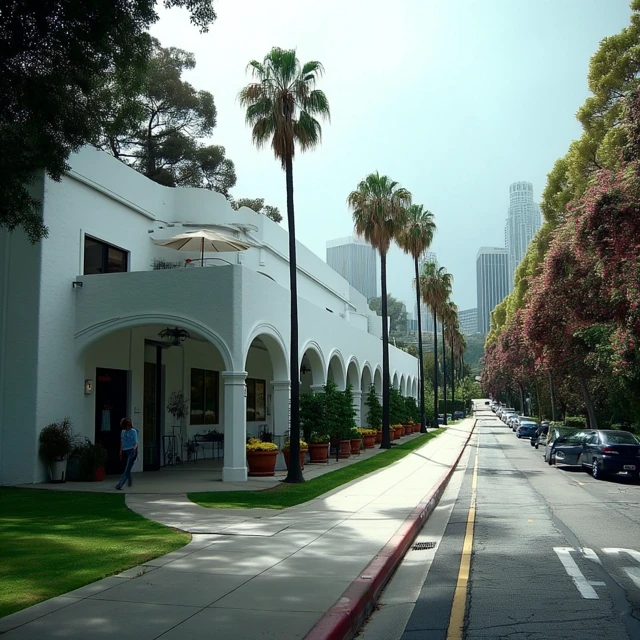 David Lynch Style Building in Los Angeles