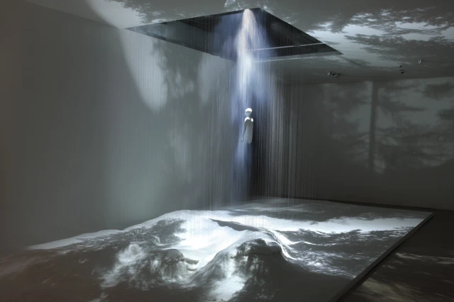 Man Dissolving in Light An Artistic Depiction