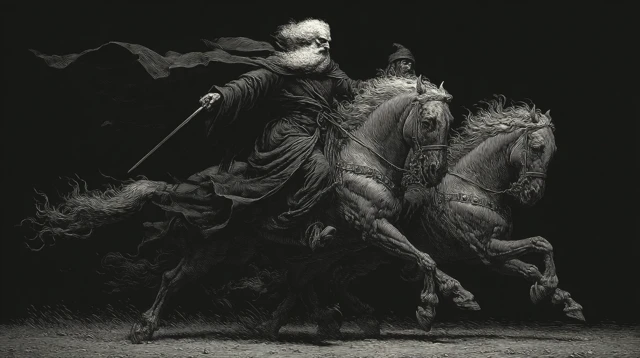 Shadowy Etching by Gustave Dore
