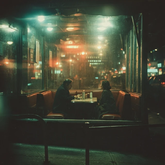 Manhattan Diner Late Night Conversation