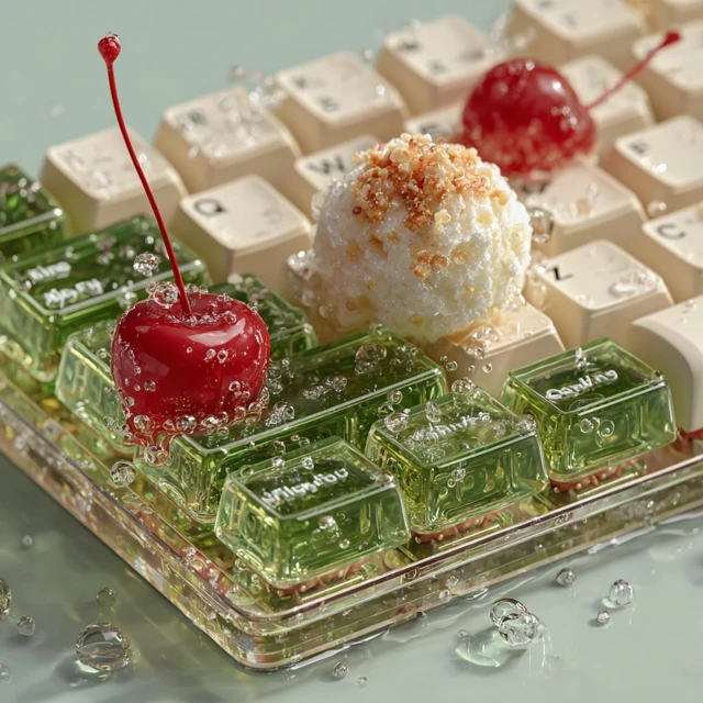 Melon Soda Keyboard Design Whimsical and Refreshing