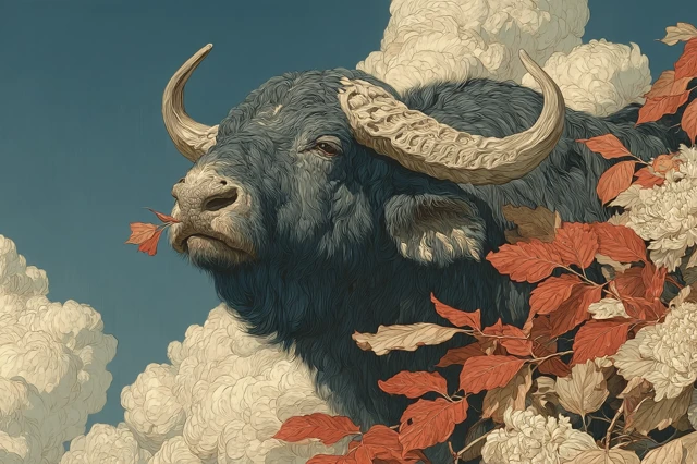 Coal Buffalo Artwork by Viktor Vasnetsov