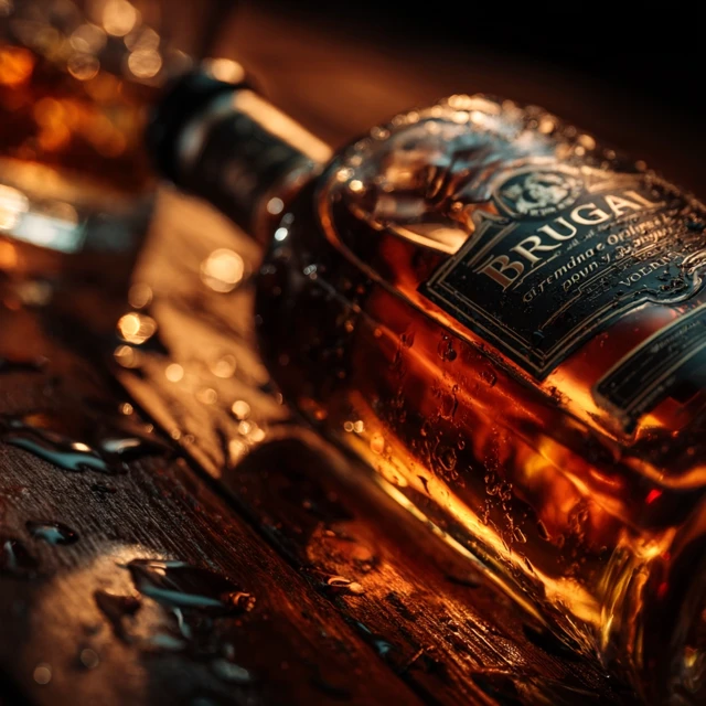 Brugal Rum Bottle Photography
