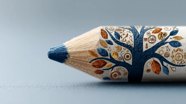 Pencil Tree Illustration Art Music Invention