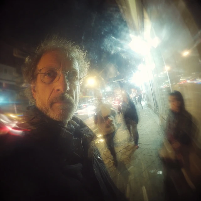 Candid iPhone Selfie Night Scene in Los Angeles