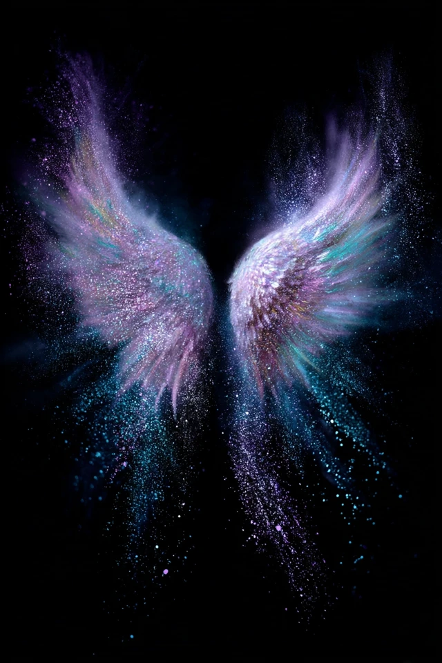 Sparkle Angel Wings Illustration