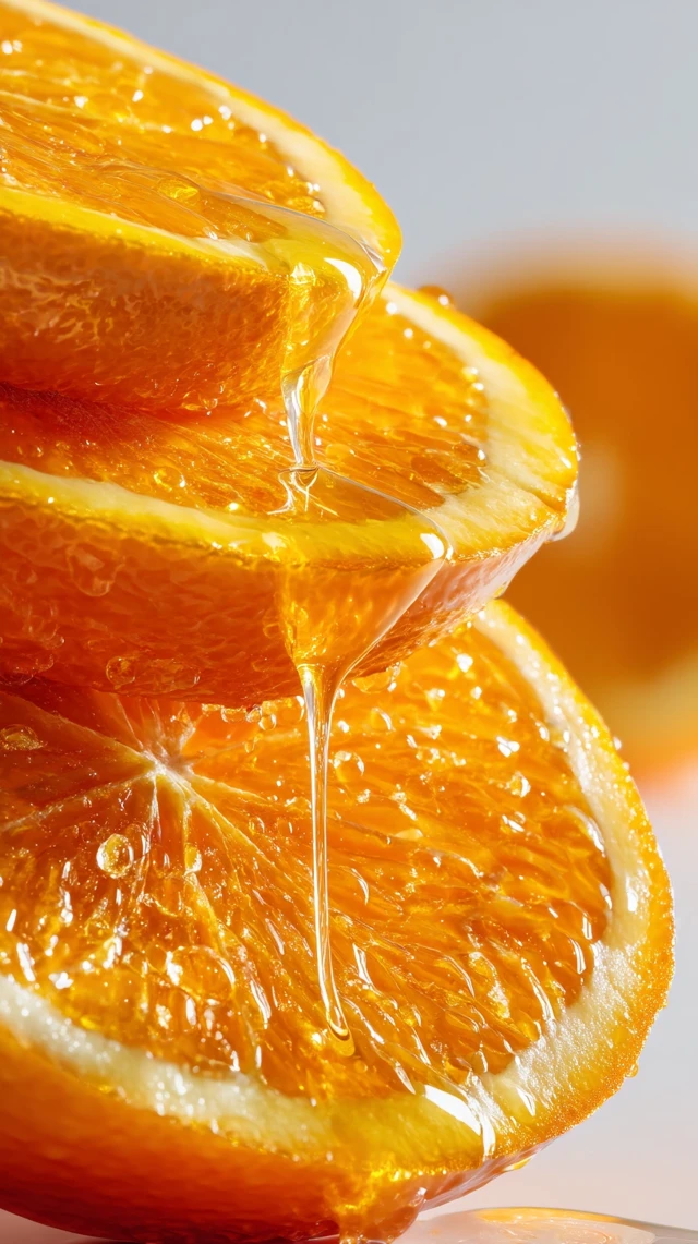 Juicy Orange Slices Fresh and Zesty Food Photography