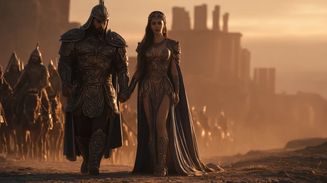 Armenian King and Queen in 9th Century