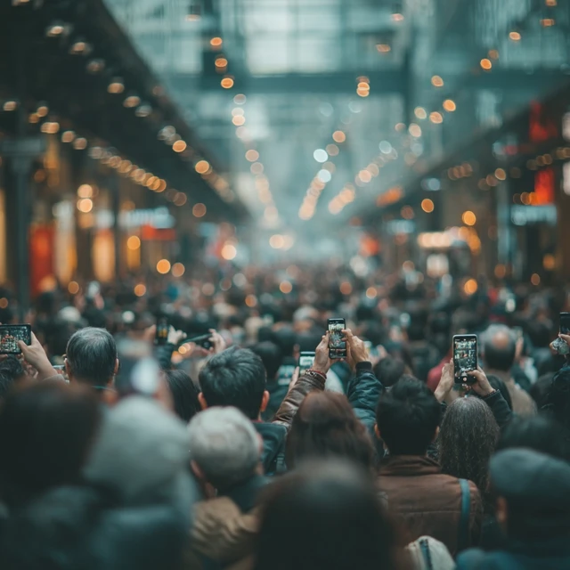 Urban Crowd Capturing Moments