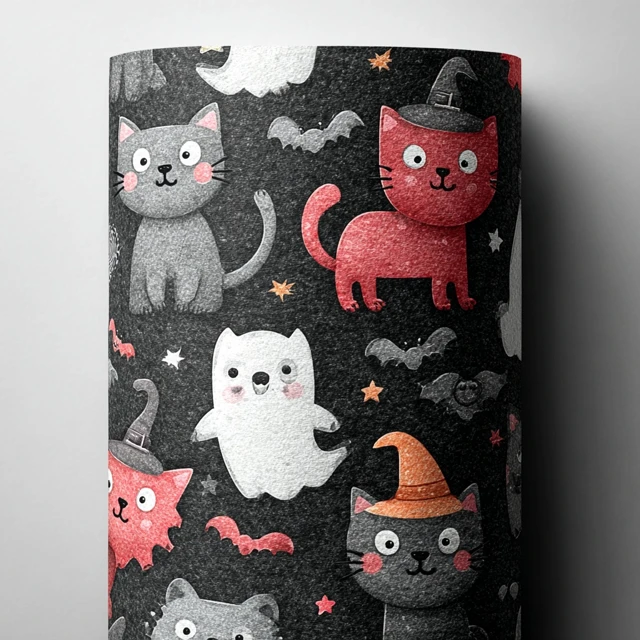 Cartoon Halloween Paper Spooky Look