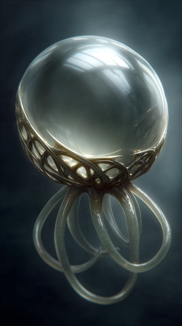 Alien Material Design A Dark Futuristic Object