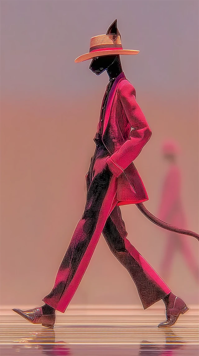 Fashion Cat Runway: Anthropomorphic Style