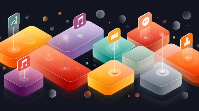 AI Music Tech Illustration