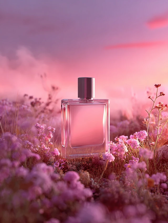Perfume Bottle in a Meadow Photography