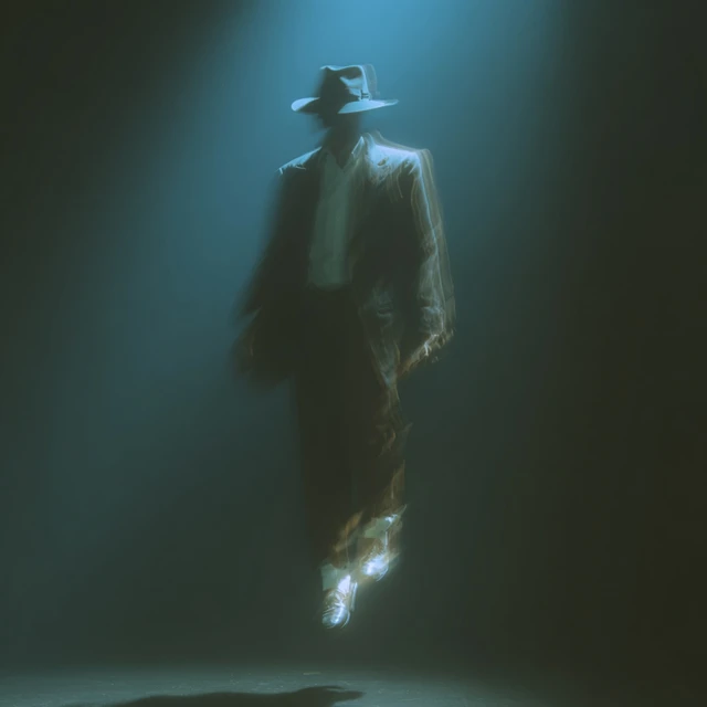 Eerie Elegant Floating Clothes Surreal Album Cover