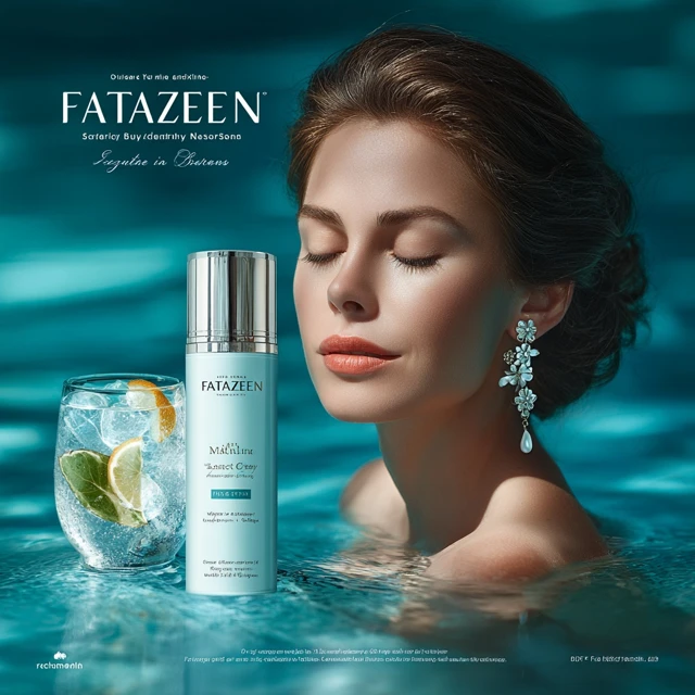 FATAZEAN Skincare Elegant Beauty in Pool Ad