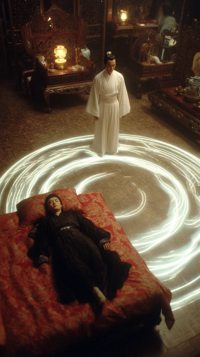 Chinese Wuxia Movie Still 1980s Retro Style