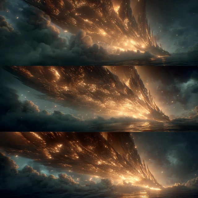 Majestic Dragon in the Clouds Epic Fantasy Scene
