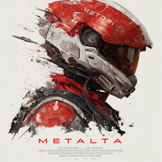 METATALTA SciFi Movie Poster Gritty Fighter Pilot