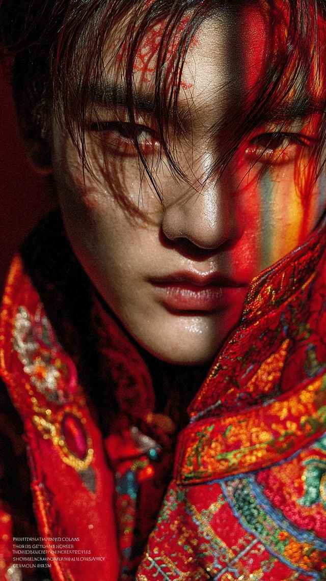 Huaxian Art Handsome Young Man Shadow Play Style