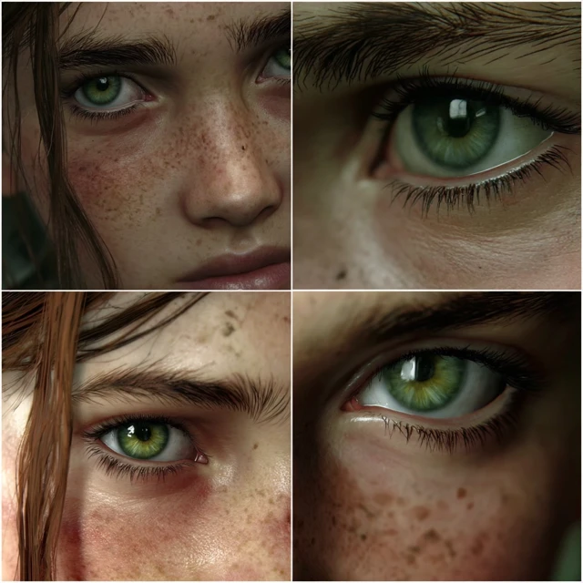 Ellie Williams The Last of Us Green Eyes