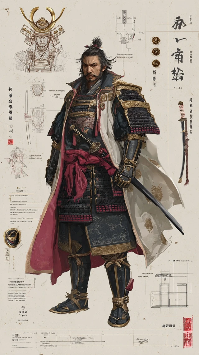 Japanese Warlord Oda Nobunaga Samurai Art