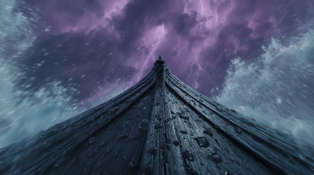 Stormy Seas Shipwreck Hyperrealistic Photography