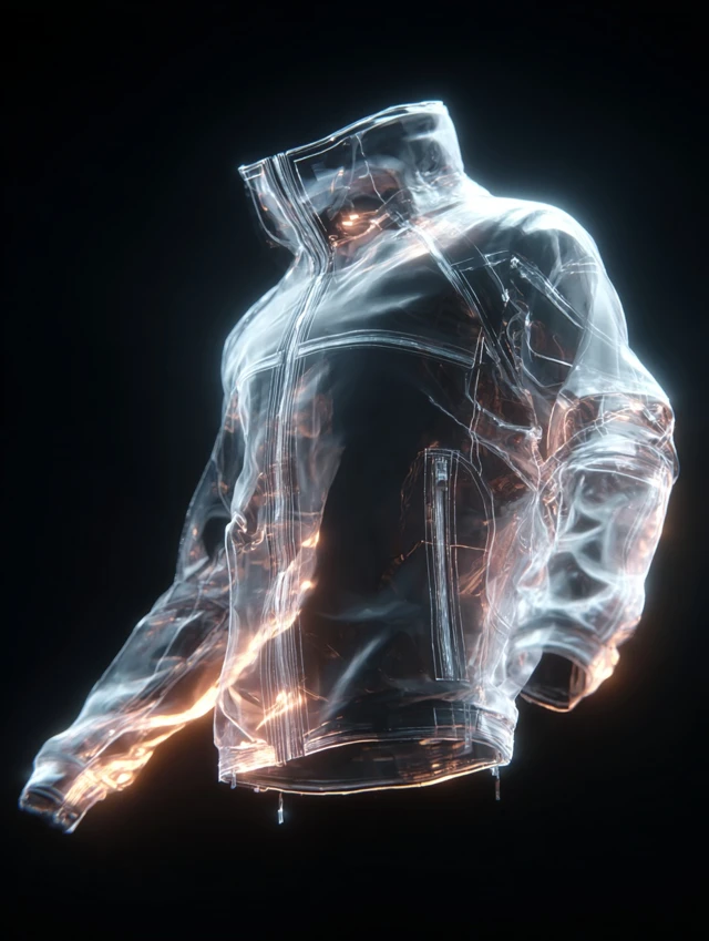 Futuristic Techwear Jacket XRay Style 8K